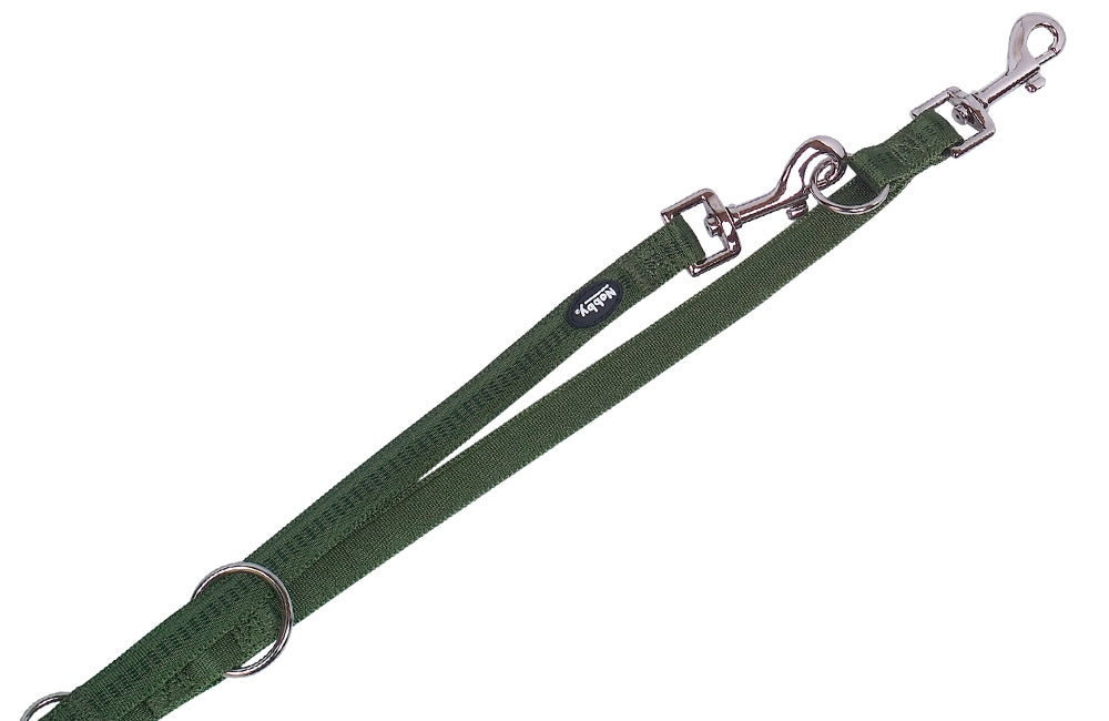 Training leash "Soft Grip forest green
