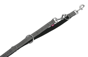Training leash "Soft Grip gray