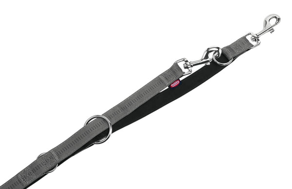 Training leash "Soft Grip gray
