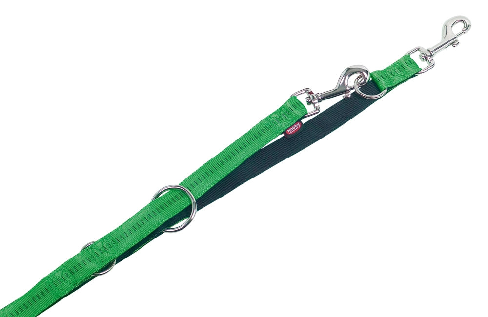 Training leash "Soft Grip green light