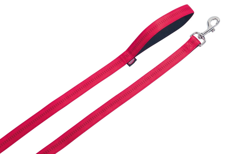 Soft Grip" leash Nobby red