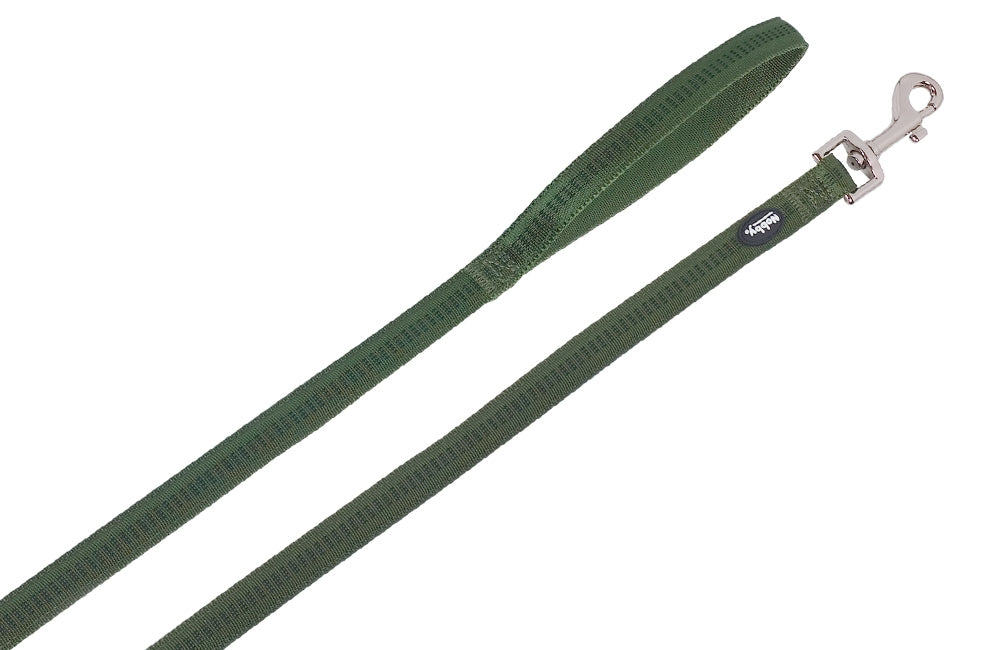 Soft Grip" leash Nobby Forest green