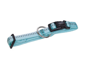 Dog collar with a Mint pattern on a white background