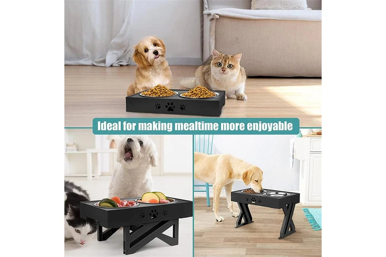 Adjustable Elevated Pet Bowl Mightyape