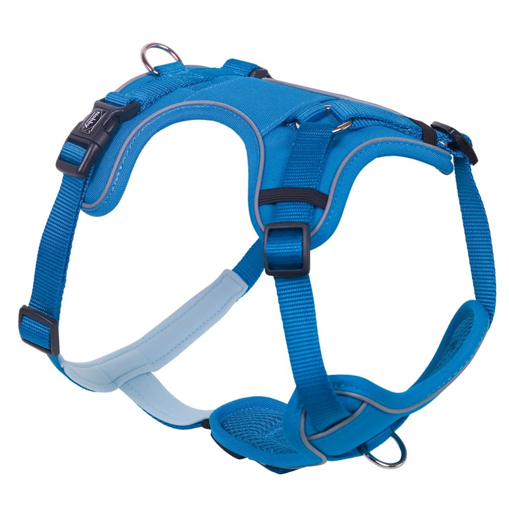 Nobby Comfort "Harness Mailo Mesh Fabric & reflective Strips light blue