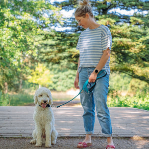 Training Leash "Mesh Preno"Nobby light blue