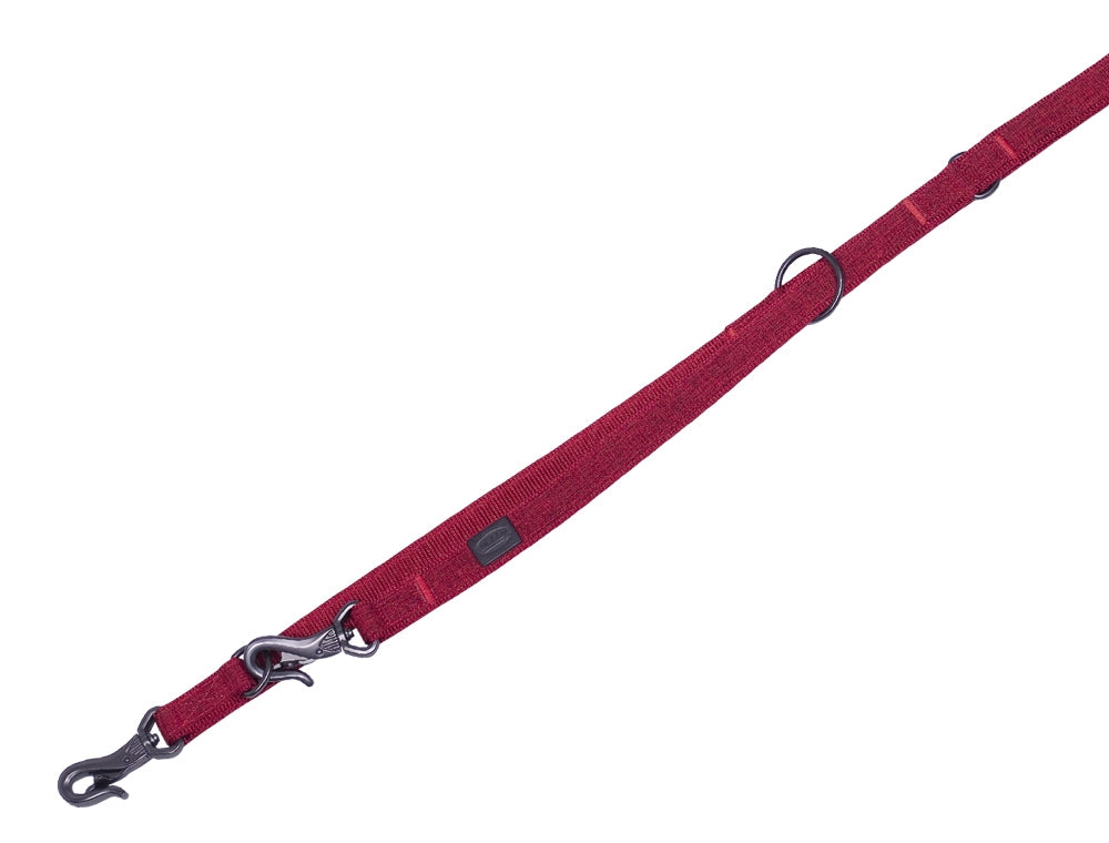 Training leash "Linen Deluxe" Nobby red