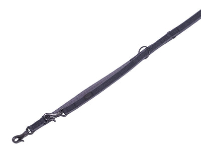 Training leash "Linen Deluxe" Nobby Black/gray