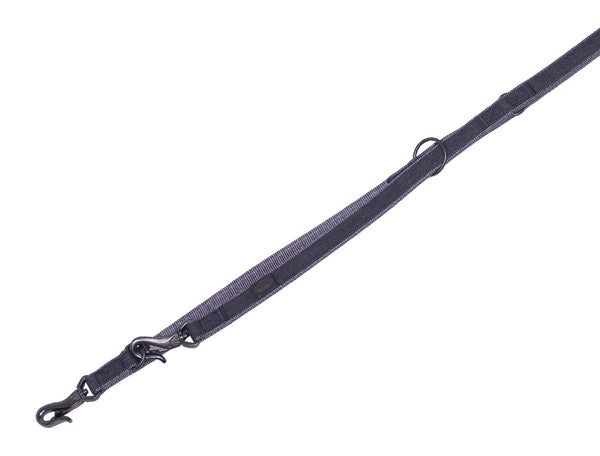 Training leash "Linen Deluxe" Nobby Black/gray