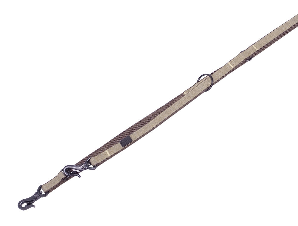 Training leash "Linen Deluxe" Nobby beige/brown