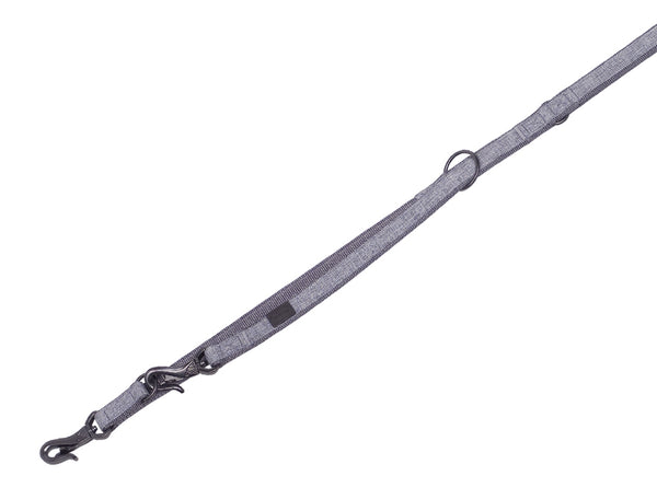 Training leash "Linen Deluxe" Nobby gray