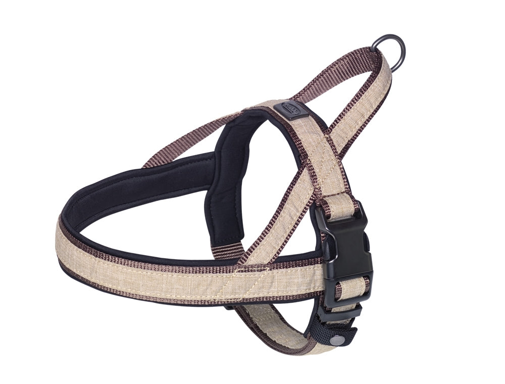 Premium Dog Harness Linen Deluxe - Norwegian Style Padded Harness with Handle Nobby