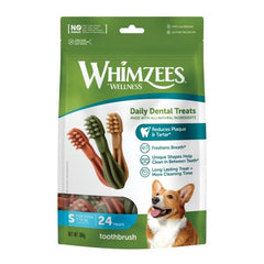 WHIMZEES Toothbrush Dental Chews for Dogs - Small 24 Pack
