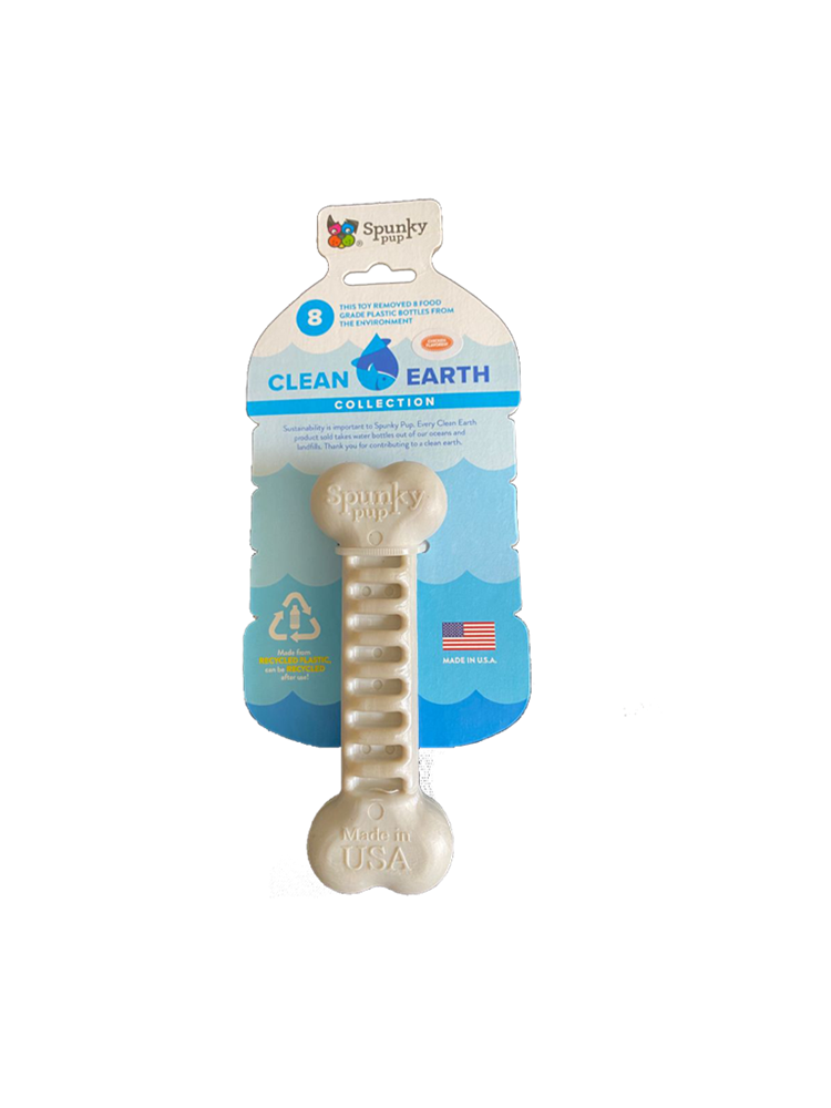 Clean Earth Recycled Dog Bone | Eco-Friendly Dog Chew Toy