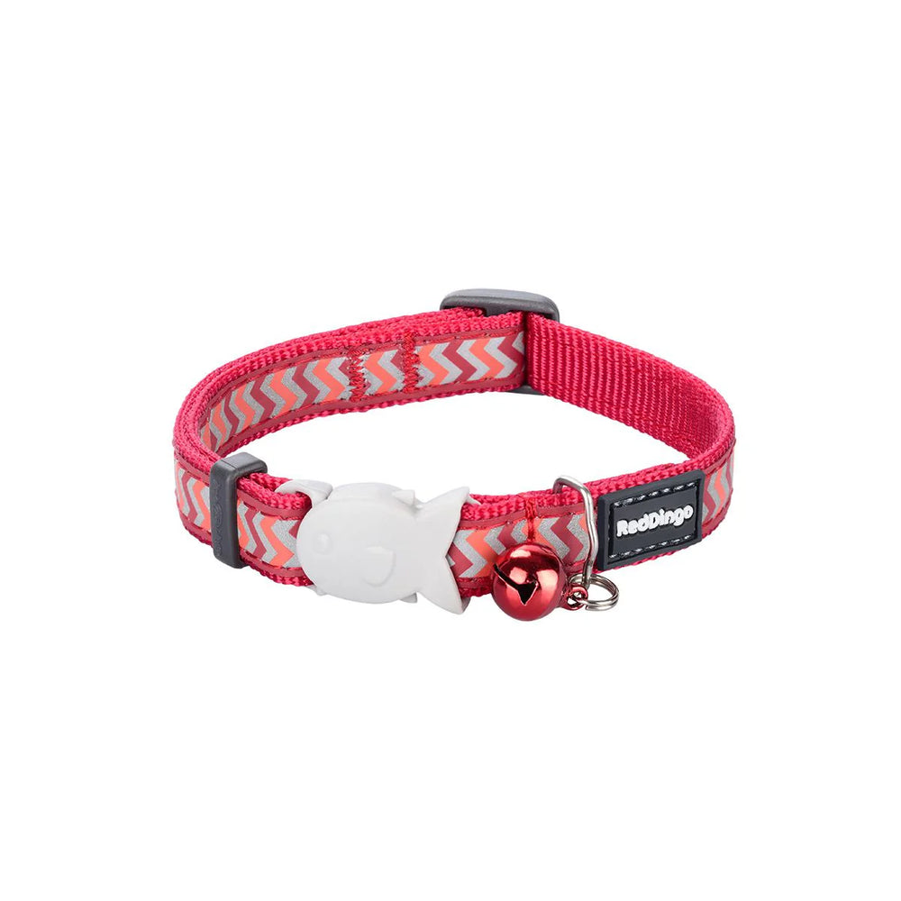 Cat Collar Reflective Ziggy Black