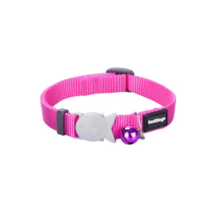 Cat Collar Plain Red hot pink