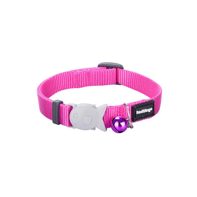 Cat Collar Plain Red hot pink