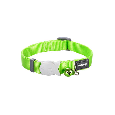 Cat Collar Plain Red lime green