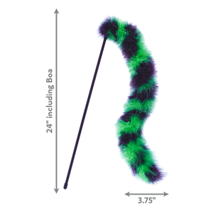 KONG Cat Active Twisted Boa Teaser - Interactive Feather Wand Toy