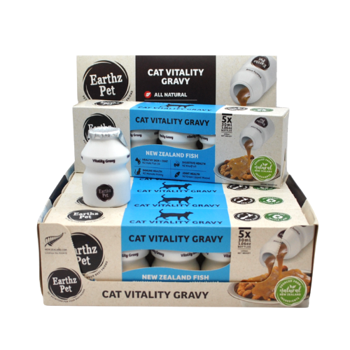 Earthz Pet Fish Health Topper for Cats - 5 Pack