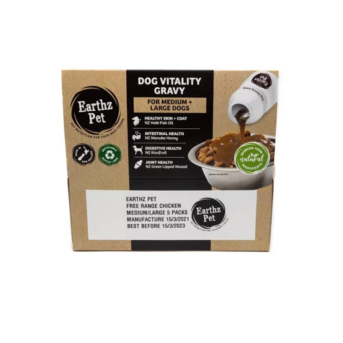 Earthz Pet Free-Range Chicken Health Topper for Medium/Large Dogs - 5 Pack