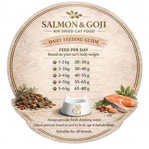 WildRoots GojiGlow Cat Food Air-Dried Salmon & Goji Berry Treats 500g