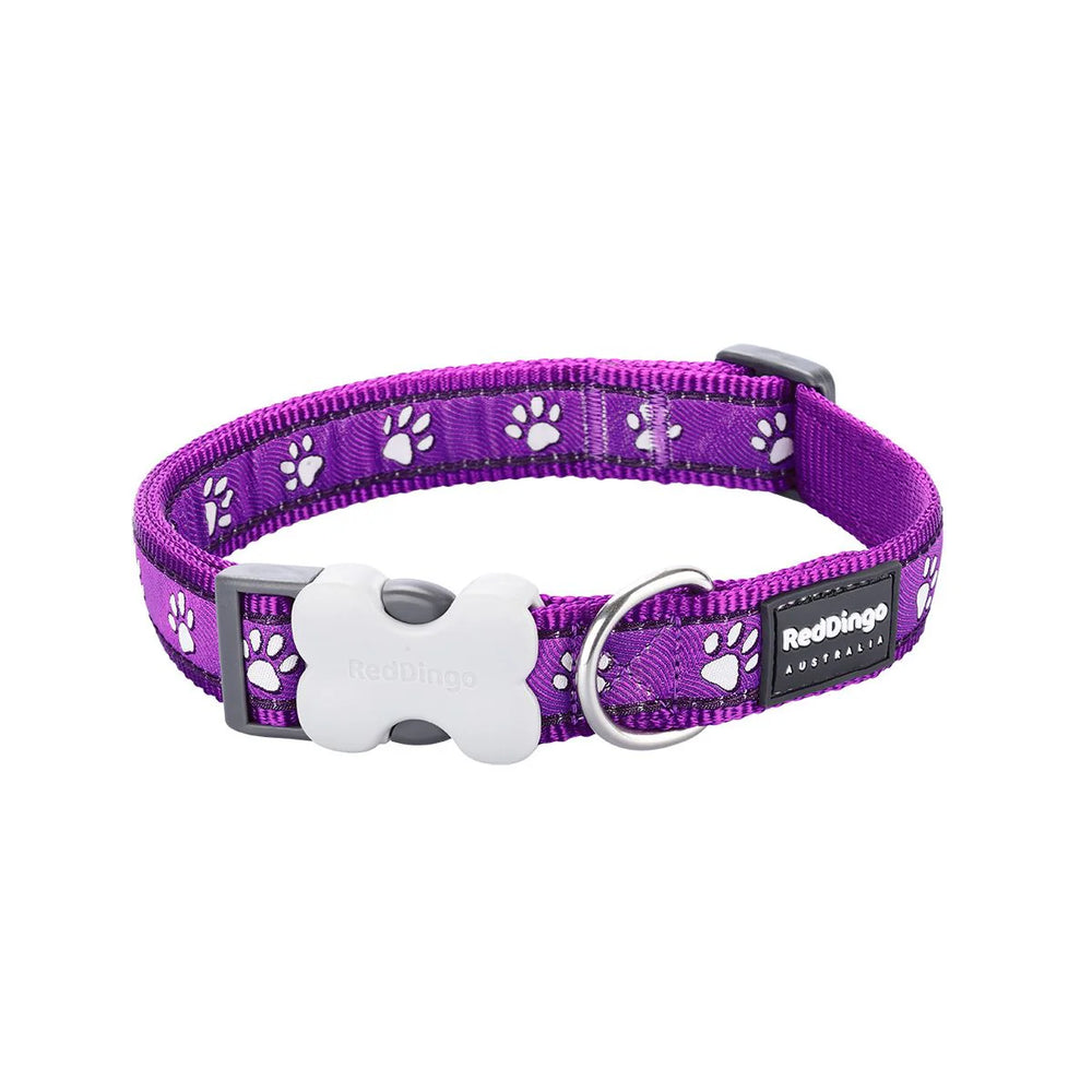 Dog Collar Desert Paws Purple RedDingo