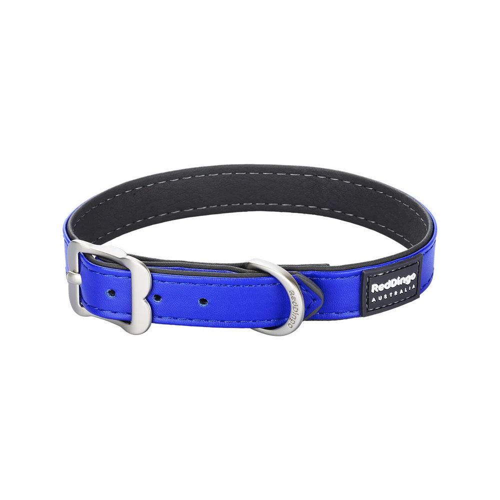 RedDingo Vegan Leather Dog Collar - Elegant Design | M, L Sizes