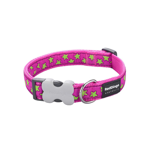 RedDingo Stars Dog Collar - White Stars Pattern | S, M, L Sizes