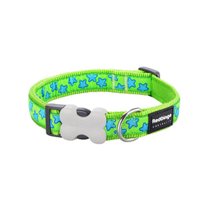 RedDingo Stars Dog Collar - White Stars Pattern | S, M, L Sizes