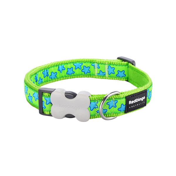 RedDingo Stars Dog Collar - White Stars Pattern | S, M, L Sizes