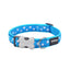 Red Dingo Stars Dog Collar - White Stars Pattern | S, M, L Sizes