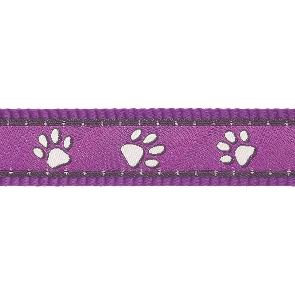 Red Dingo safety cat Collar With Break-Away Clip Design Paws Purple