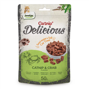 Dentalight Cat Treat Catnip & Crab Flavour 50g