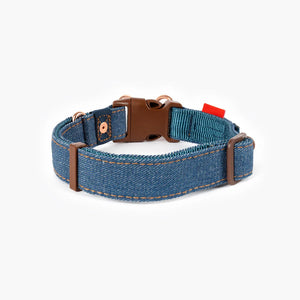 EzyDog Double Up Dog Collar - Premium Nylon with Dual D-Rings & Reflective Stitching