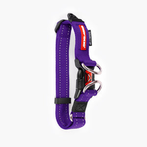EzyDog Double Up Dog Collar - Premium Nylon with Dual D-Rings & Reflective Stitching