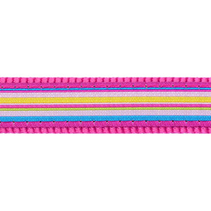 Dog Collar Horizontal Stripes RedDingo
