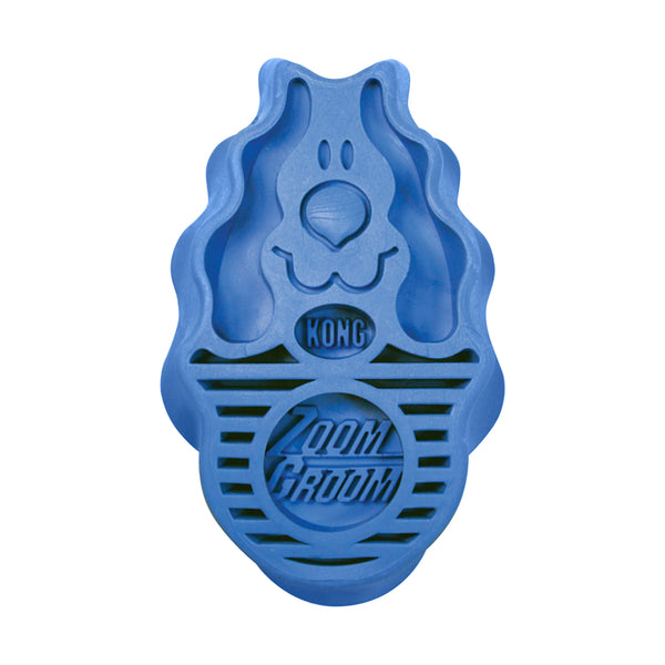 KONG ZoomGroom Dog Grooming Brush - Boysenberry