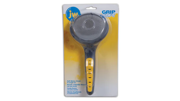 JW Slicker Brush dog grooming yellow