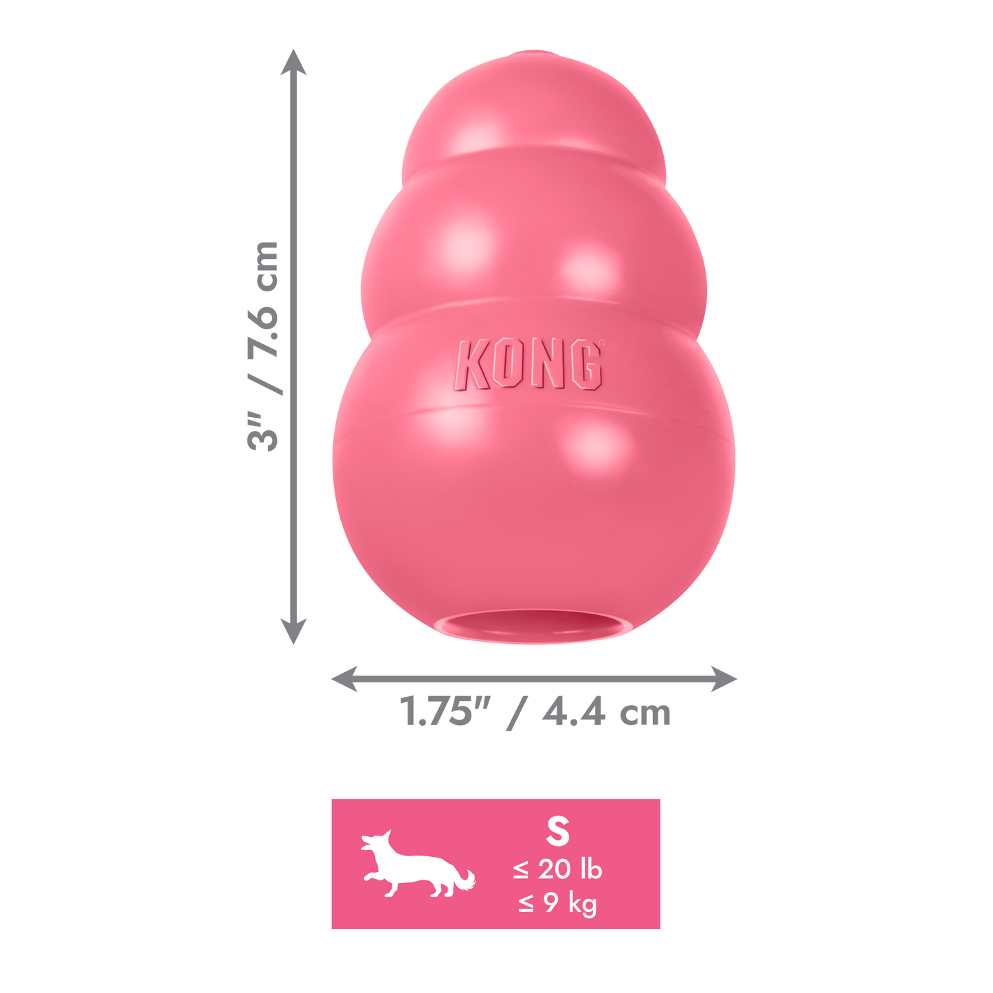 Kong puppy pink Size S