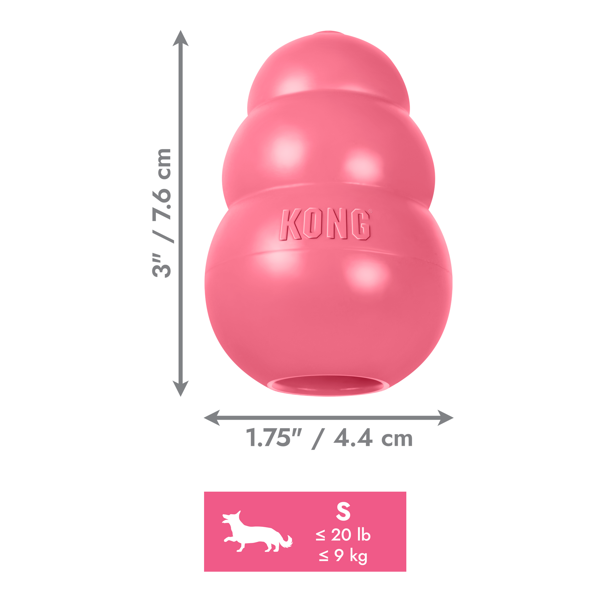 Kong puppy pink Size S