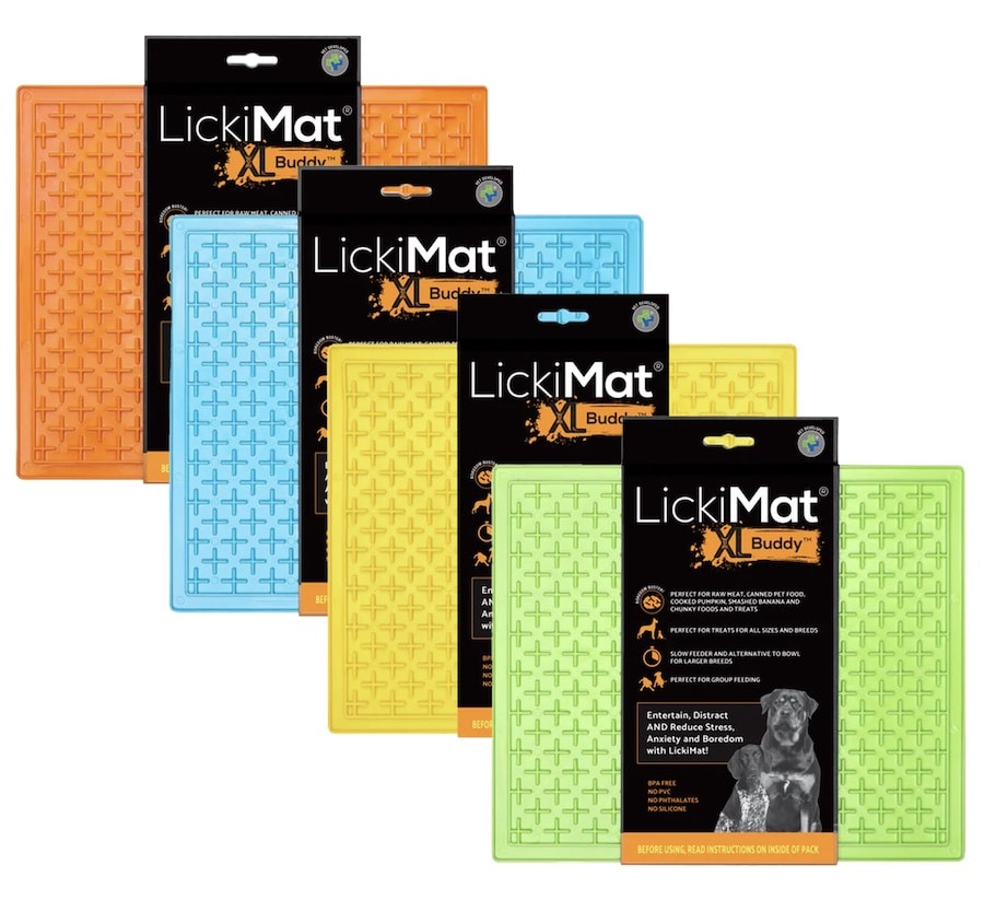 LickiMat Buddy XL - Extra Large Slow Feeder Licking Mat for Dogs & Cats | Turquoise