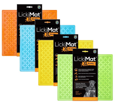 LickiMat Buddy XL - Extra Large Slow Feeder Licking Mat for Dogs & Cats | Turquoise