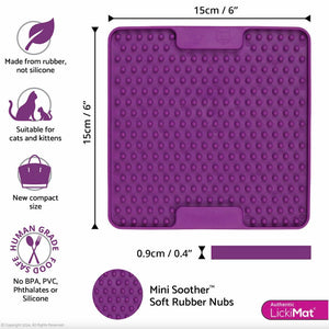 LickiMat Mini TUFF Soother Cat Lick Mat - Green