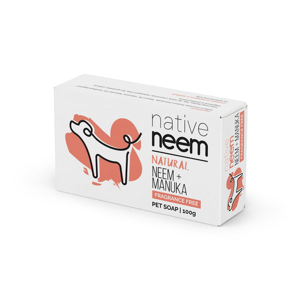Nativeneem Neem & Manuka Fragrance-Free Pet Soap Bar 100g