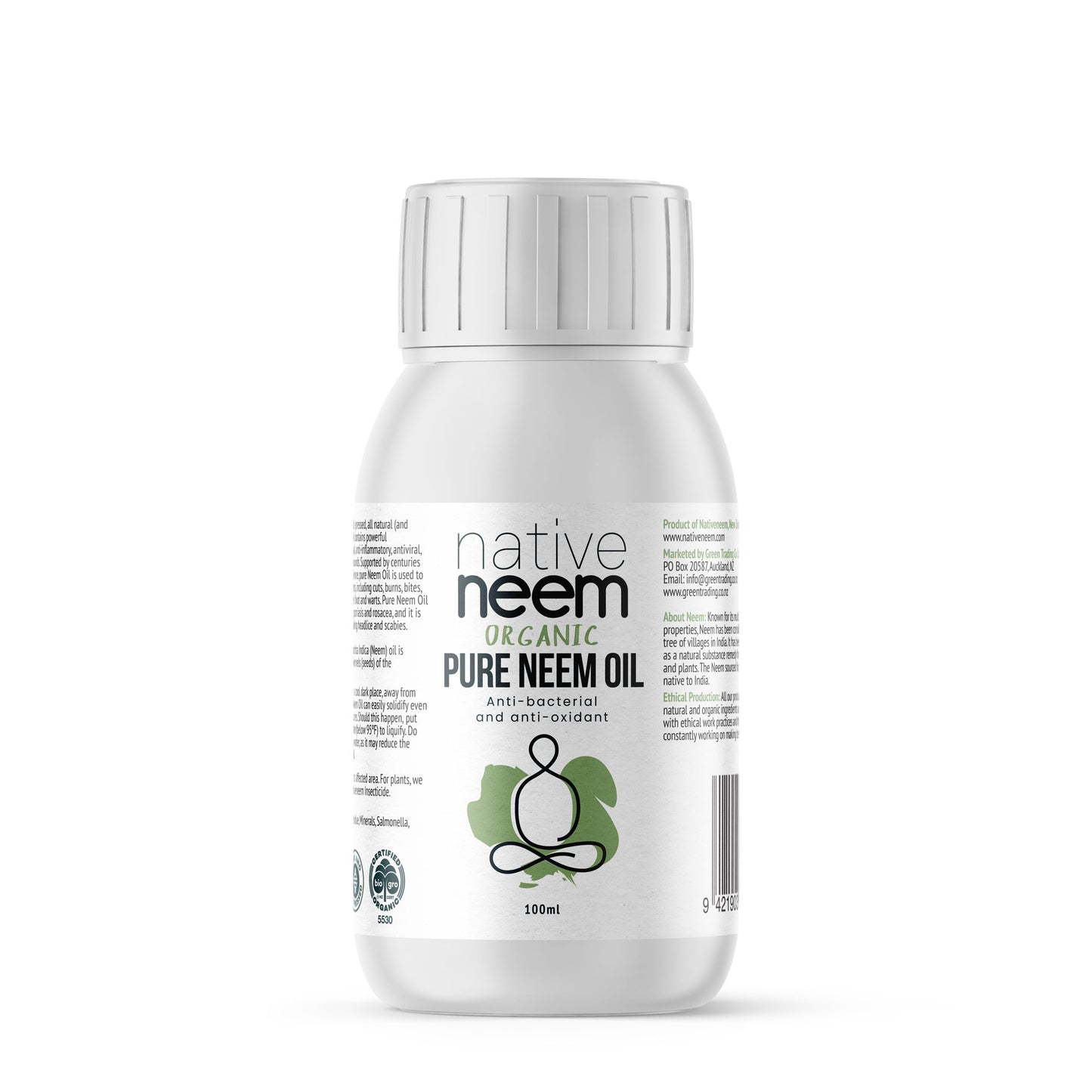 Pure Neem Oil 100ml - Organic Cold Pressed for Pets, Horses & Garden | BioGro Certified
