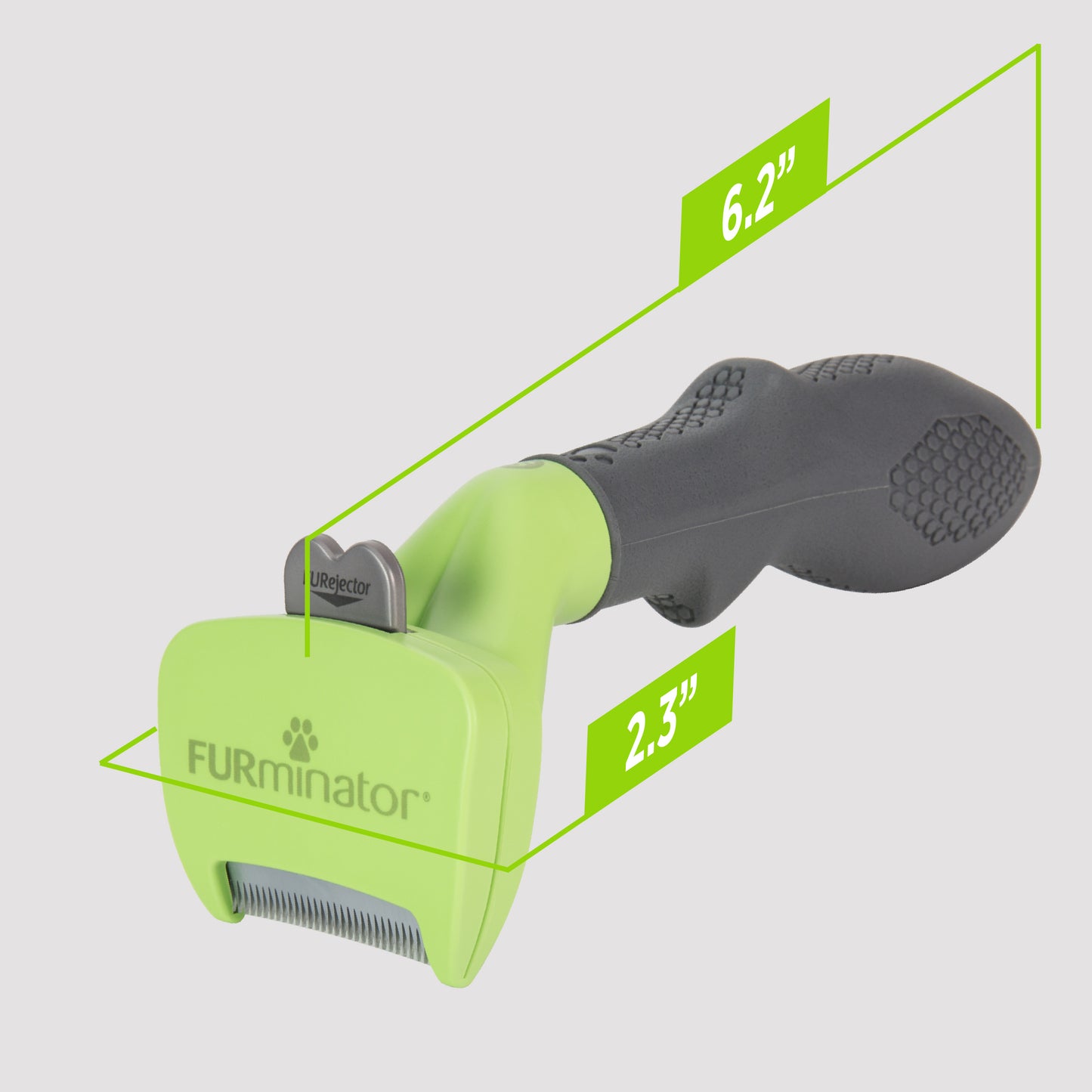 Furminator Short Hair Deshed Tool - Small Dog green