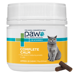 PAW Complete Calm Chews for Cats 75g - Natural Calming Supplement by Blackmores
