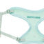 Light blue dog harness with 'Puppy Dog' branding on a white background