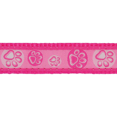 Red Dingo safety cat Collar With Break-Away Clip Design Paw Impressions